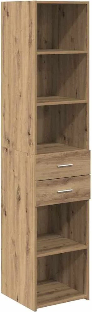 vidaXL Magasfiú fiókkal Artisan tölgy 40 x 42,5 x 185 cm Faanyag