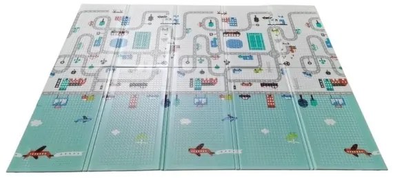 PETITE&MARS - Összecsukható játékszőnyeg CAMPY ELEPHANT&CITY