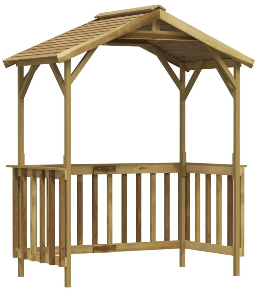 impregnált fenyőfa grillezőfészer 163,5 x 93 x 210 cm