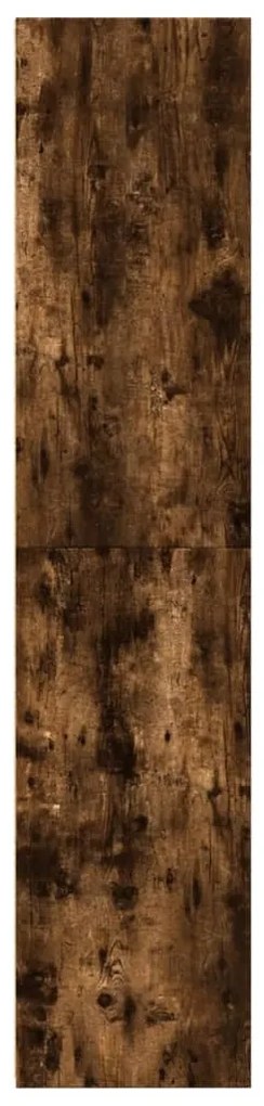 füstös tölgy színű szerelt fa magasszekrény 40 x 41 x 185 cm