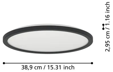Eglo 901464 - LED RGBW Dimmelhető fürdőszobai lámpa ROVITO-Z 18,5W/230V átm. 38,9 cm IP44
