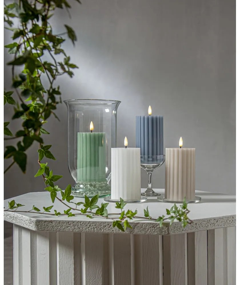 LED gyertya (magasság 15 cm) Flamme Stripe – Star Trading