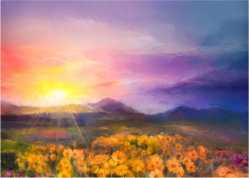 Kép - Hajnalban (üvegen) (70x50 cm)