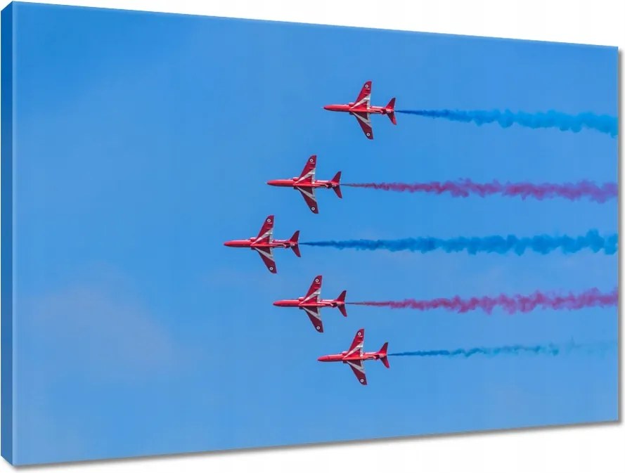 Vászonkép 100x70 Repülőgépek bemutató