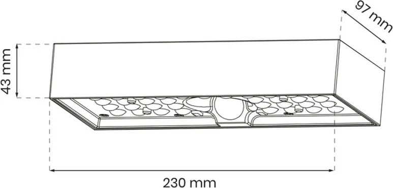 EKO LIGHT EKO9181 BRICK Modern Kültéri Fali Lámpa Fekete LED IP65