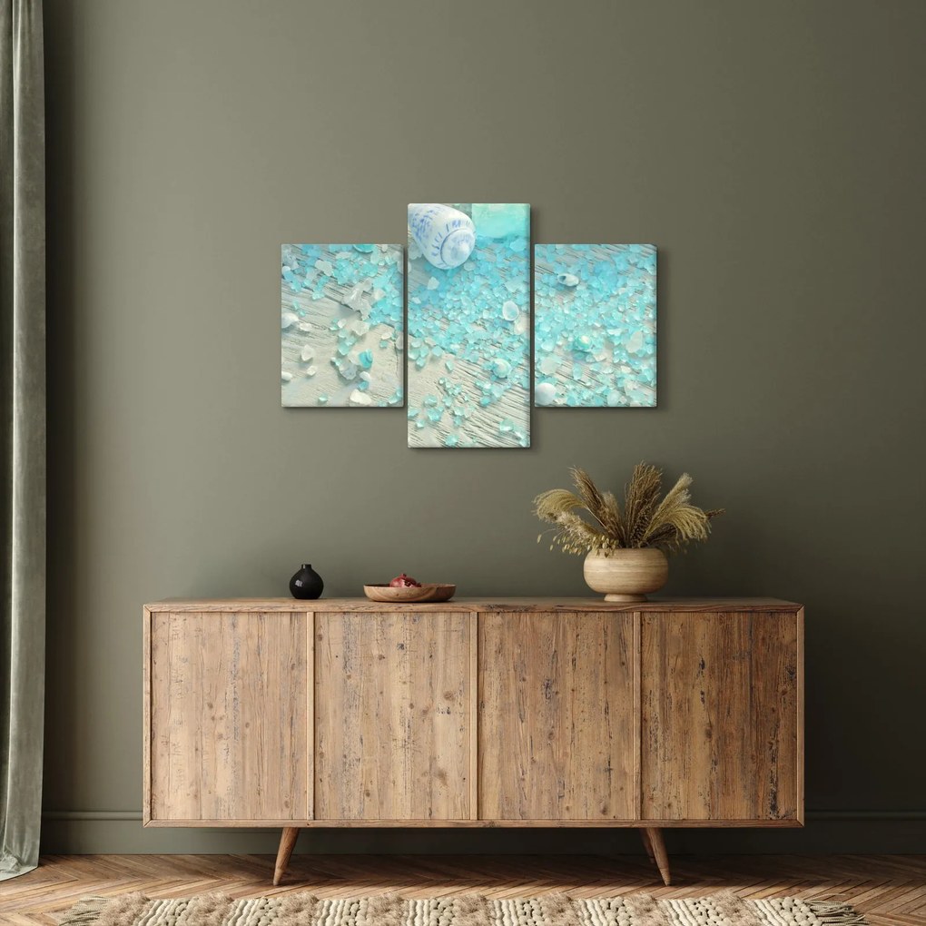 Kép - Tengerparti hangulat türkiz árnyalatokban (90x60 cm)