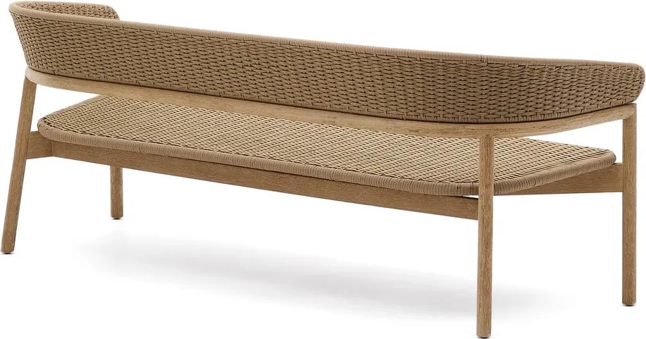 Bézs-natúr színű akácfa kerti kanapé Arinella – Kave Home