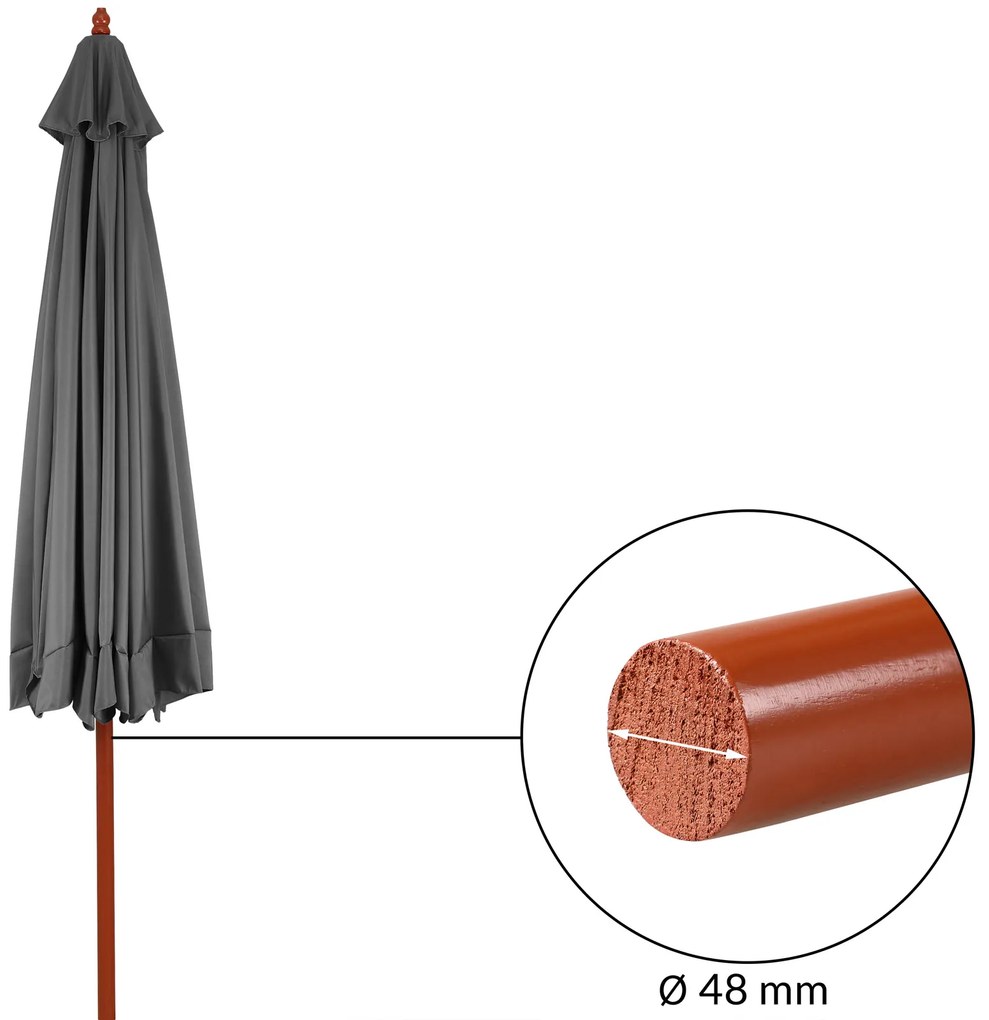 Kingsleeve® Kerti napernyő Ø 330 cm - antracit