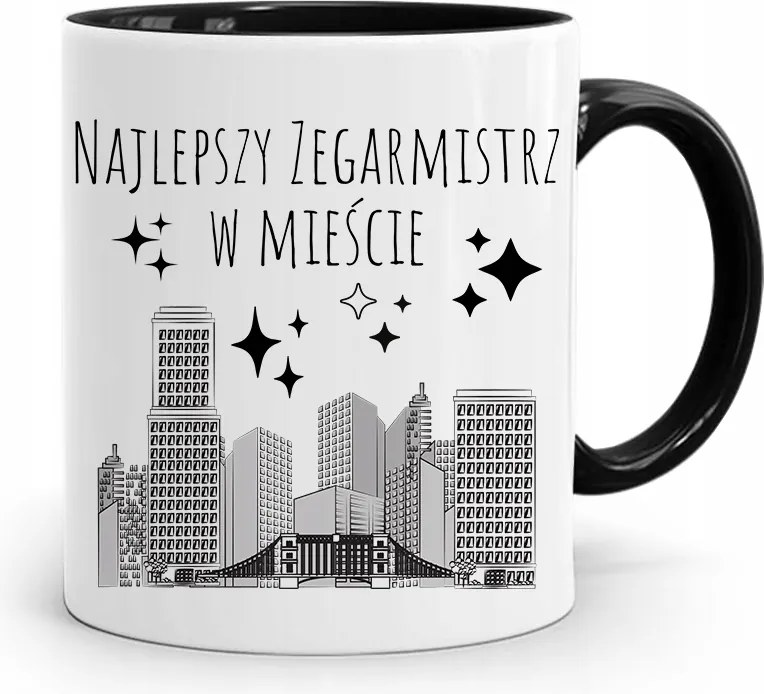 Fekete Óramester Bögre A Legjobb A Városban fényképes nyomtatással