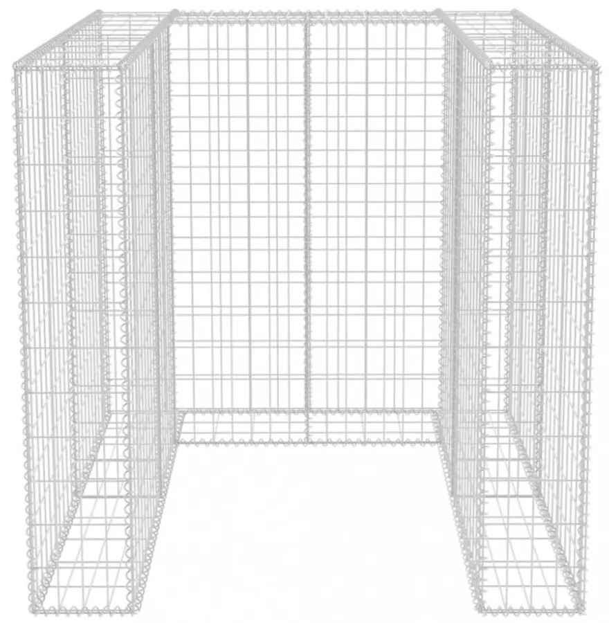 acél gabion 1 db gurulós kukához 110 x 100 x 120 cm