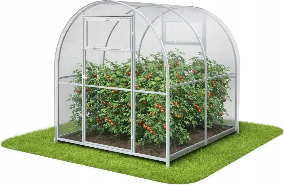 Polikarbonát üvegház Kerti alagút 2x2 m profilok 20x20 polikarbonát 5mm