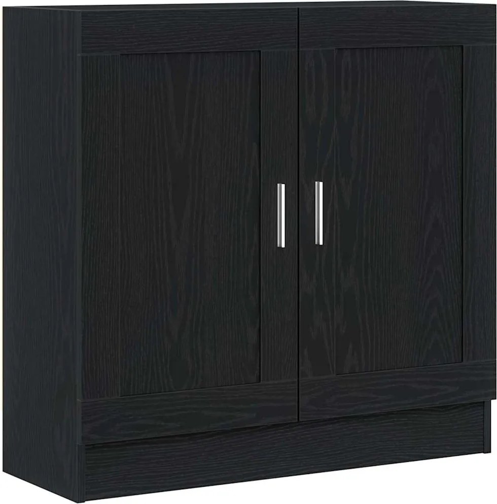 vidaXL Könyvespolc Fekete tölgy 82,5 x 30,5 x 80 cm Faanyag