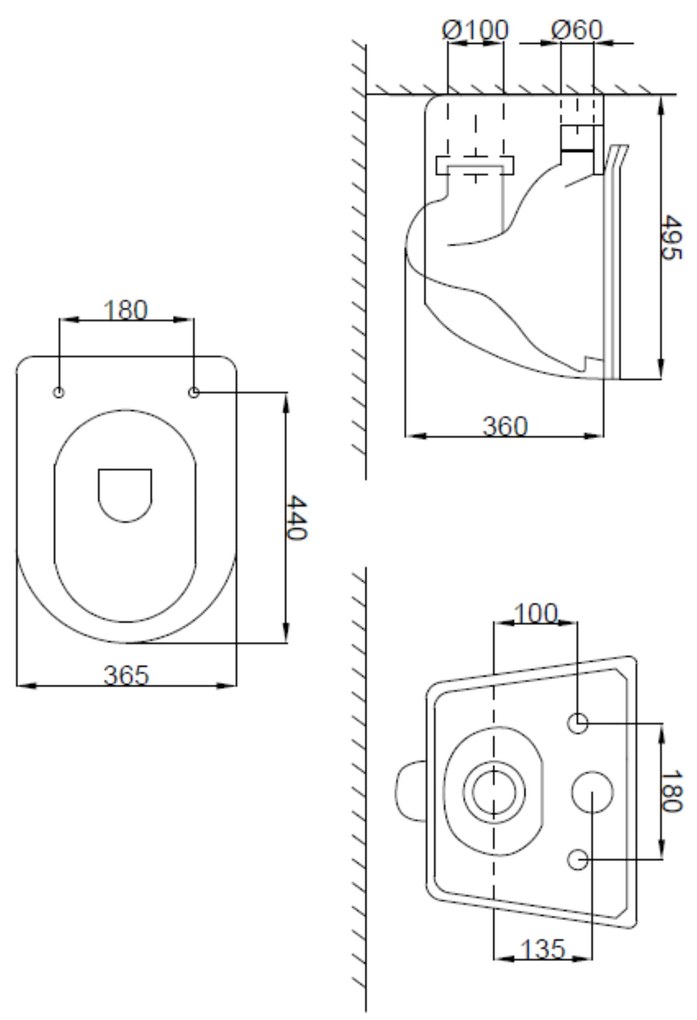 Invena Tinos, falra akasztható WC csésze Perem nélküli 495x365x360 mm + SLIM wc ülőke lassan záródó, fehér fényes, INV-CE-91-001-W