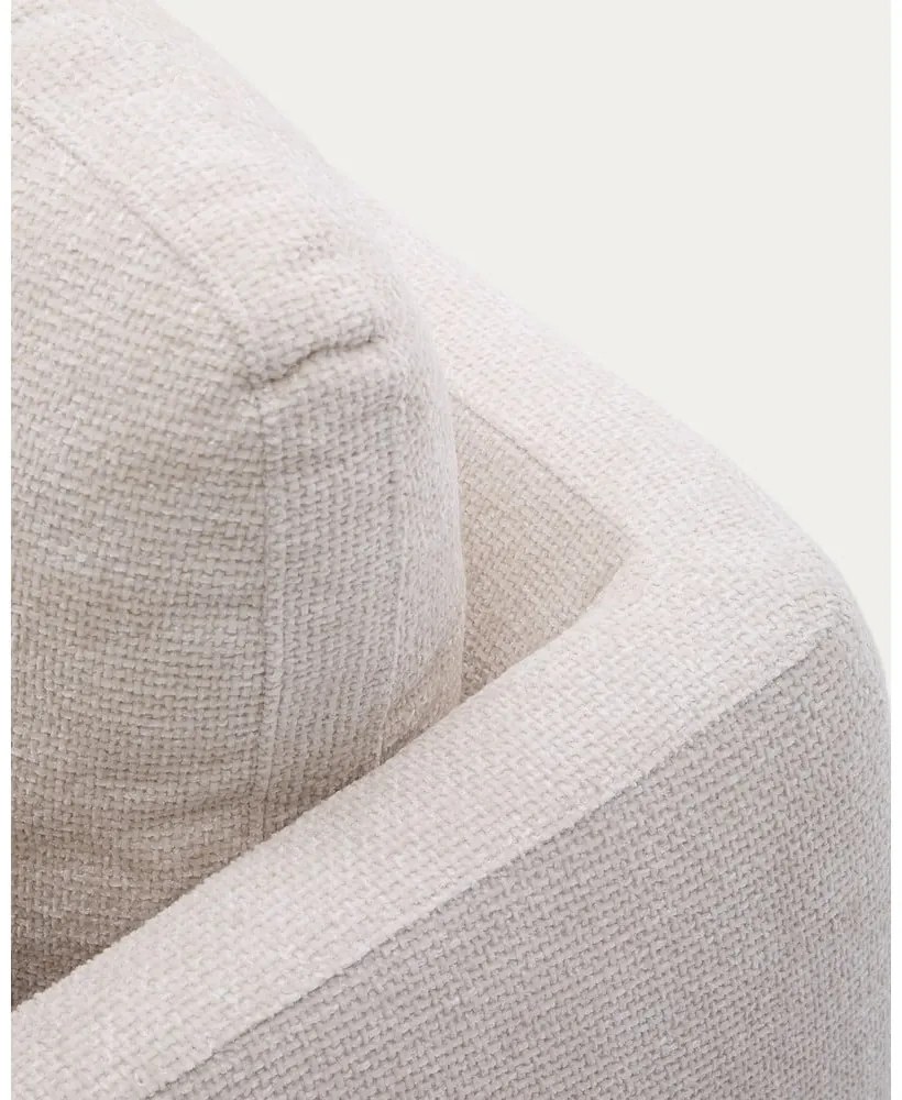 Krémszínű zsenília kinyitható kanapé 225 cm Laira – Kave Home