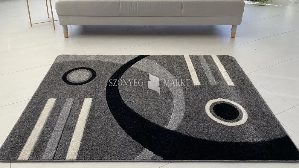 Comfort 4801 szürke modern szőnyeg 60 cm-es szett