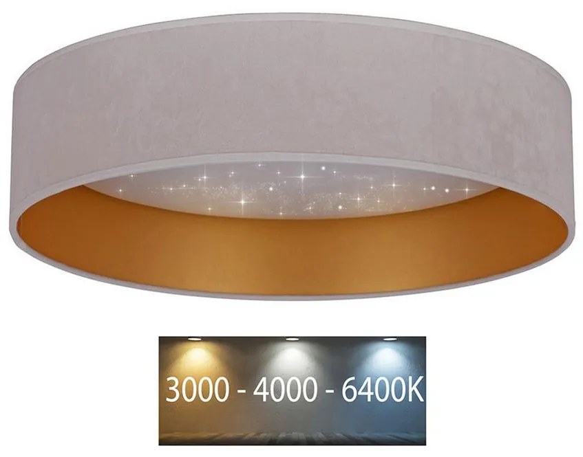 Brilagi Brilagi - LED Mennyezeti lámpa VELVET STAR LED/24W/230V á. 40 cm  krém/arany BG0305