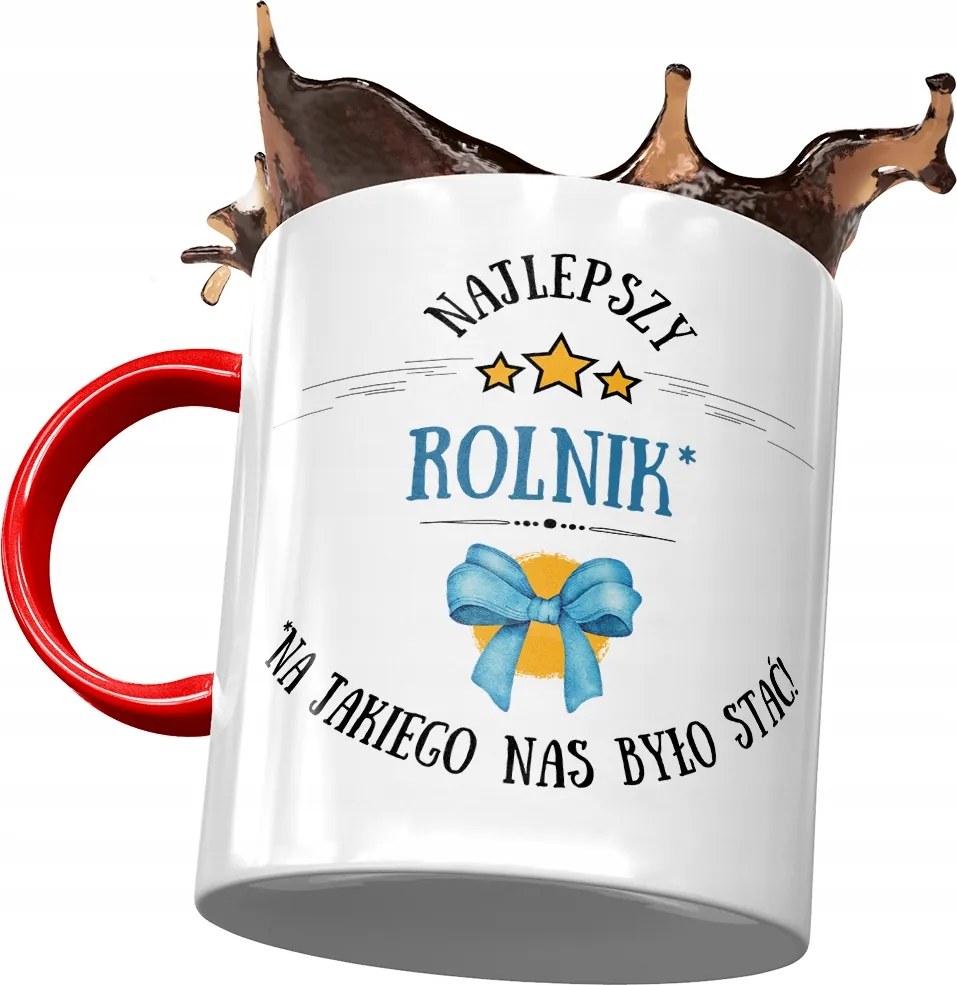 Piros Bögre Gazdának Legjobb Gazda Nyomtatott Bögre Fotóval