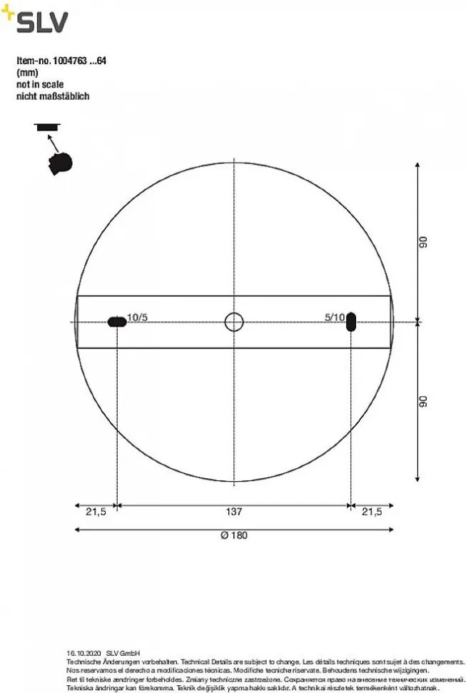 SLV 1004764 ONE Modern Led Függesztett Lámpa LED IP20