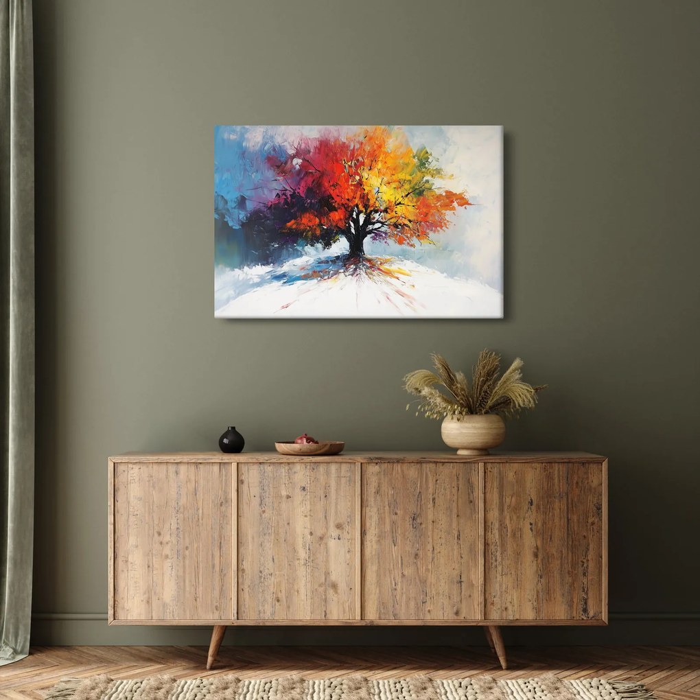 Kép - Színes fa (90x60 cm)