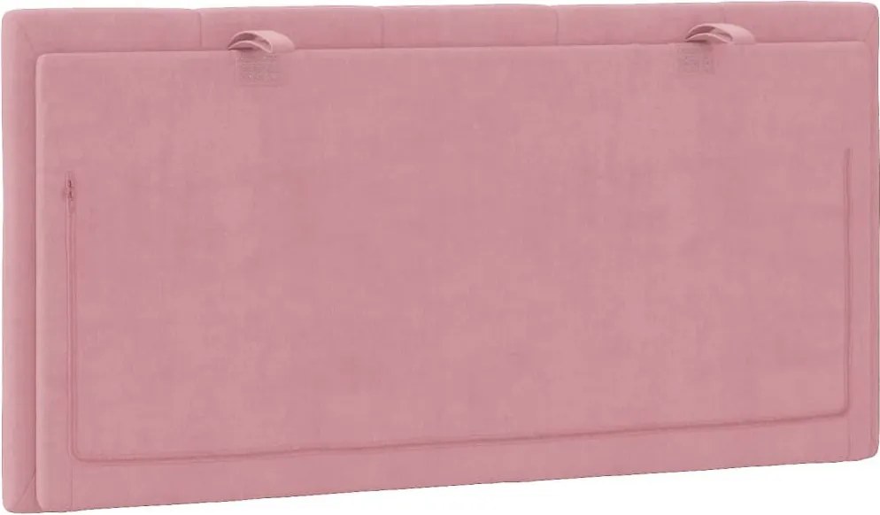 rózsaszín bársony fejtámla párna Hanko 100 cm