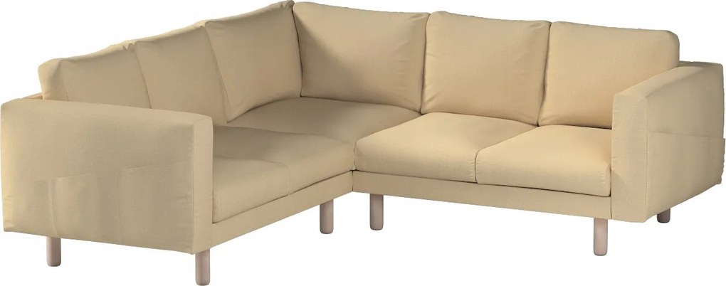 Dekoria Norsborg 4 személyes sarokkanapé huzat Ikea barna
