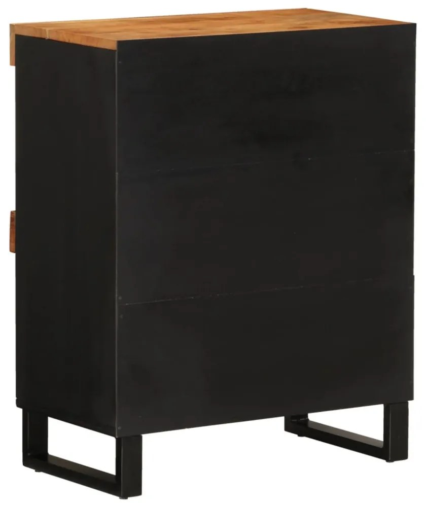 tömör akácfa tálalószekrény 60 x 33 x 75 cm