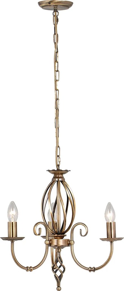 Elstead klasszikus csillár artisan antik sárgaréz elsart3-agd-brass