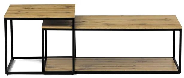 Dohányzóasztal 100 × 50 × 35 cm MDF vadtölgy CT-X7123 OAK