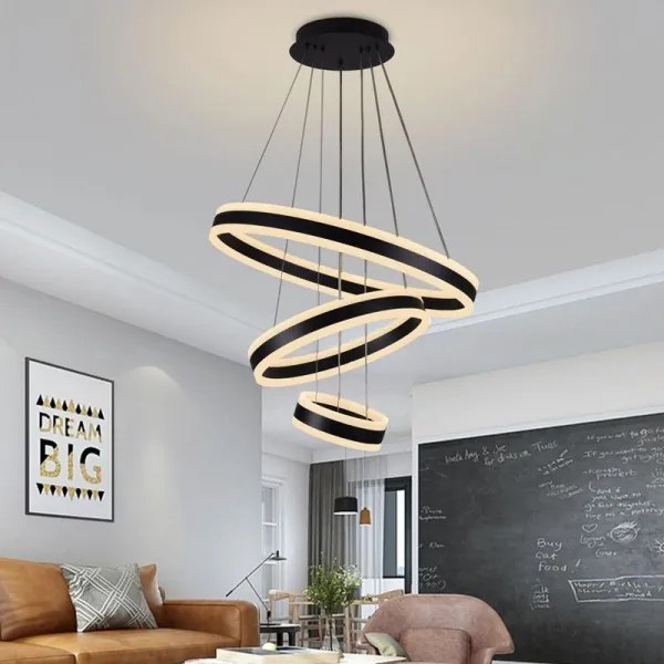 LED állítható fényerejű csillár kábellel LED/165W/230V 3000-6500K + DO