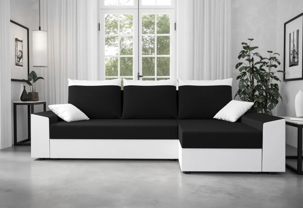 PAMELA ágyázható sarok ülőgarnitúra, 244x90x138, rainbow 15/rainbow 31