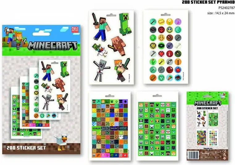 Minecraft Fight matricás album 200 db-os