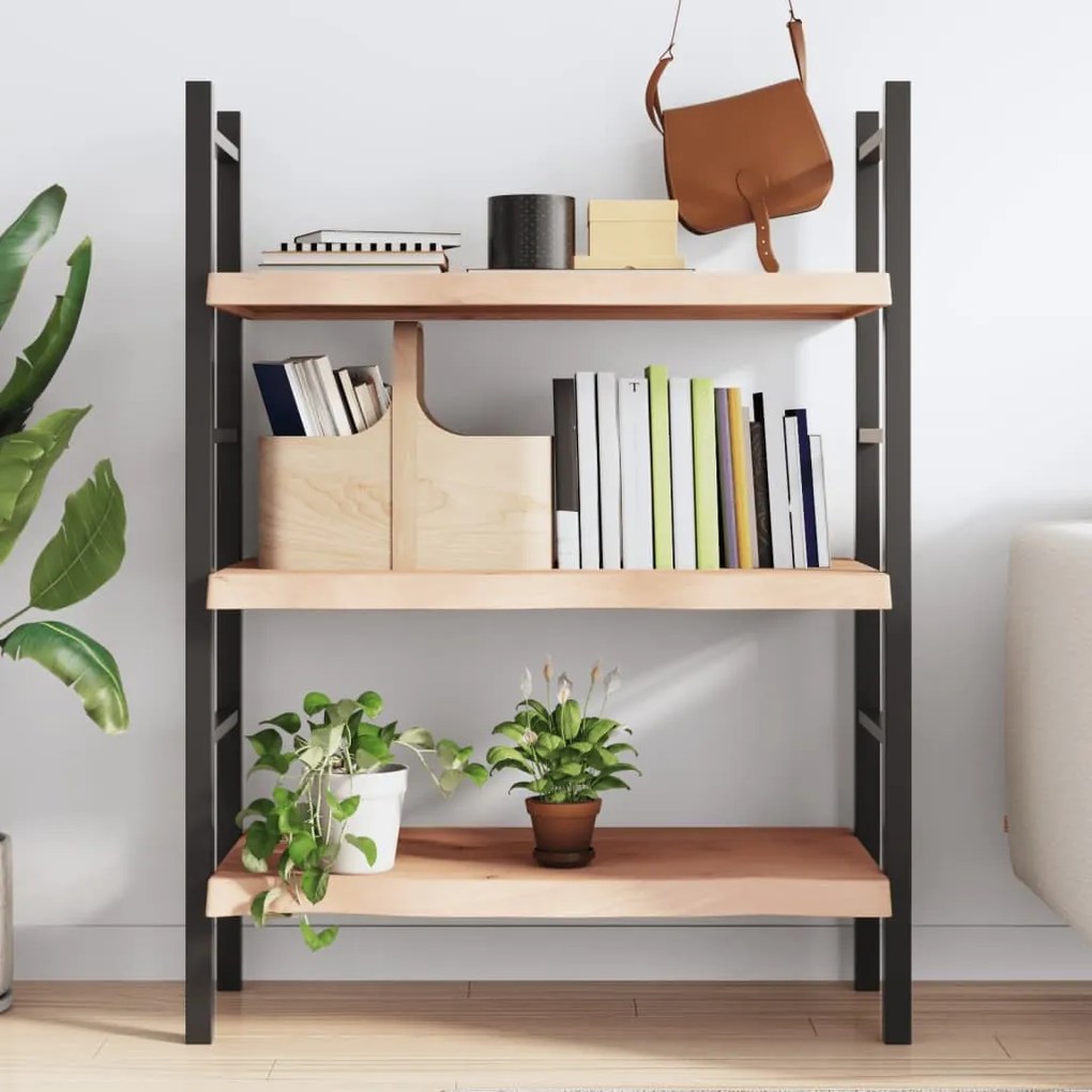 kezeletlen tömör tölgyfa fali polc 80x60x(2-6) cm