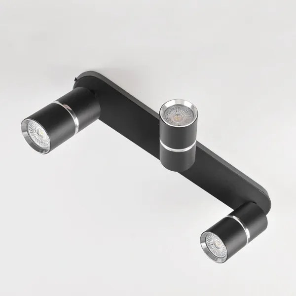 Spotlámpa BAMBOO 3xGU10/10W/230V fekete