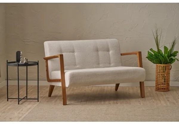 TUMI kétszemélyes kanapé krémszínű