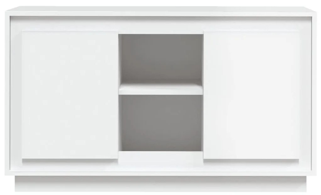 fehér szerelt fa tálalószekrény 102x35x60 cm