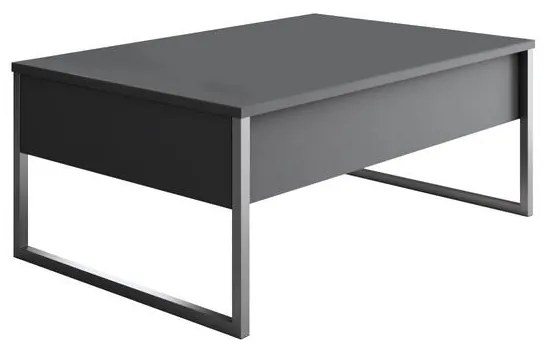 Dohányzóasztal Luxe - Anthracite, Silver