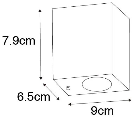 Modern fali lámpa antik arany IP44 - Baleno