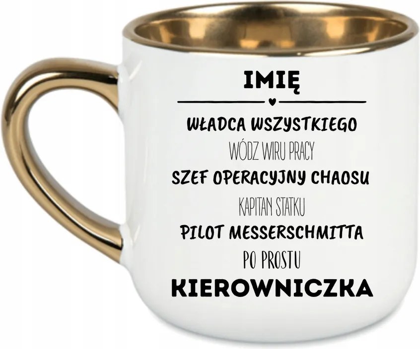 Elegáns bögre Mindenség hatalma főnök vezető név 400 Fehér