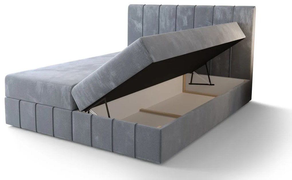 MADLEN boxspring ágy - 180x200, bézs