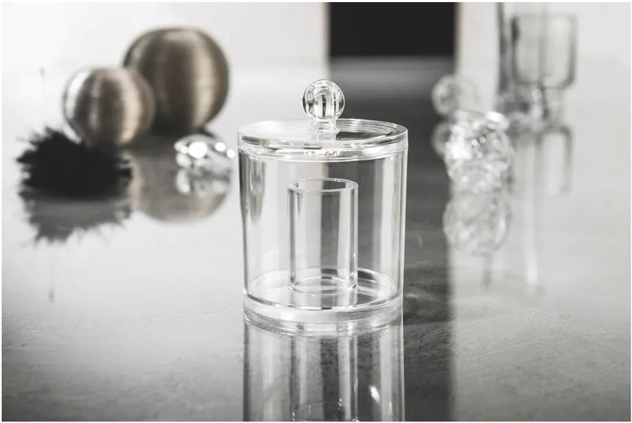 Kozmetikai rendszerező/vattakorong tároló, magasság 11 cm - Compactor