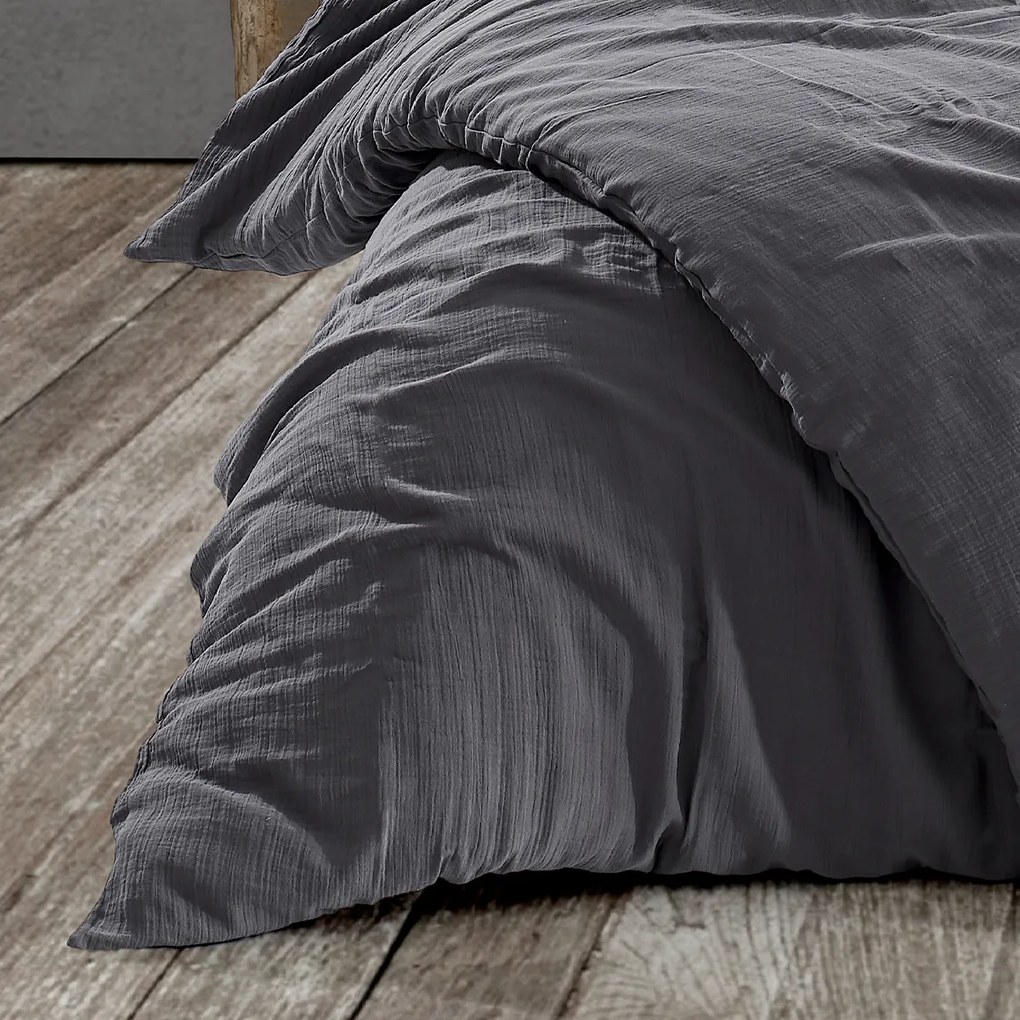 4Home Muszlin ágynemű Steel, 220 x 200 cm, 2 db 70 x 90 cm