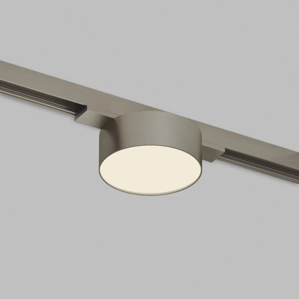 DK/EU-5761-DN Shine Track light, FLOW 3000 series, D74*H28, LED, 48V DC, 6W, RA≥90, 3000K, IP20, dark nickel color, aluminum — DK/EU-5761-DN