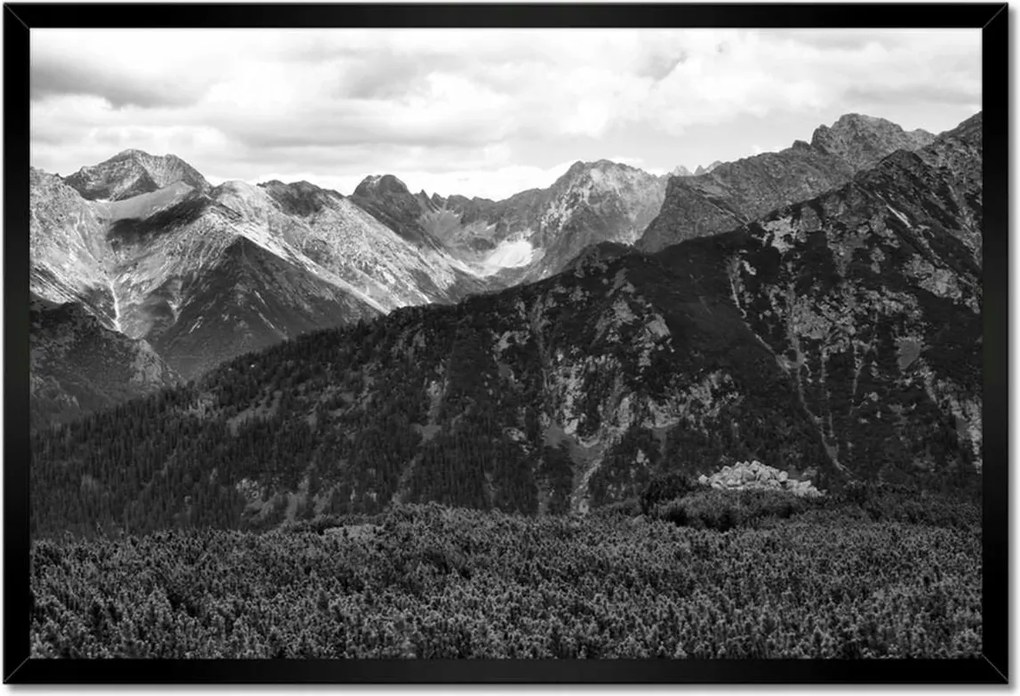Poszterek keretben 60x40 Tátra Lengyel hegyek Kilátás
