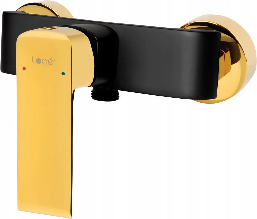 Maroko 34 zuhany csaptelep, fekete/arany