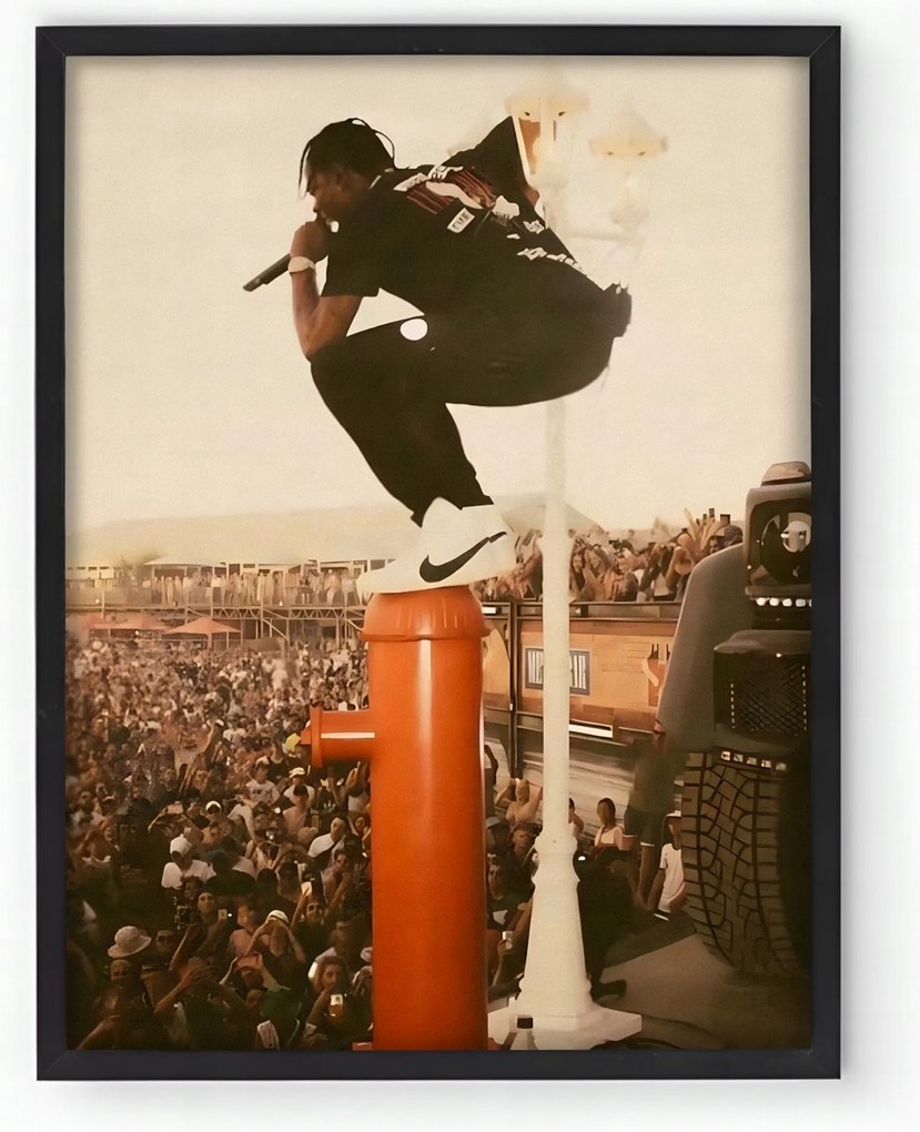 Poszter keretben Travis Scott Koncert a nappaliba 20x30 cm Ajándék ötlet