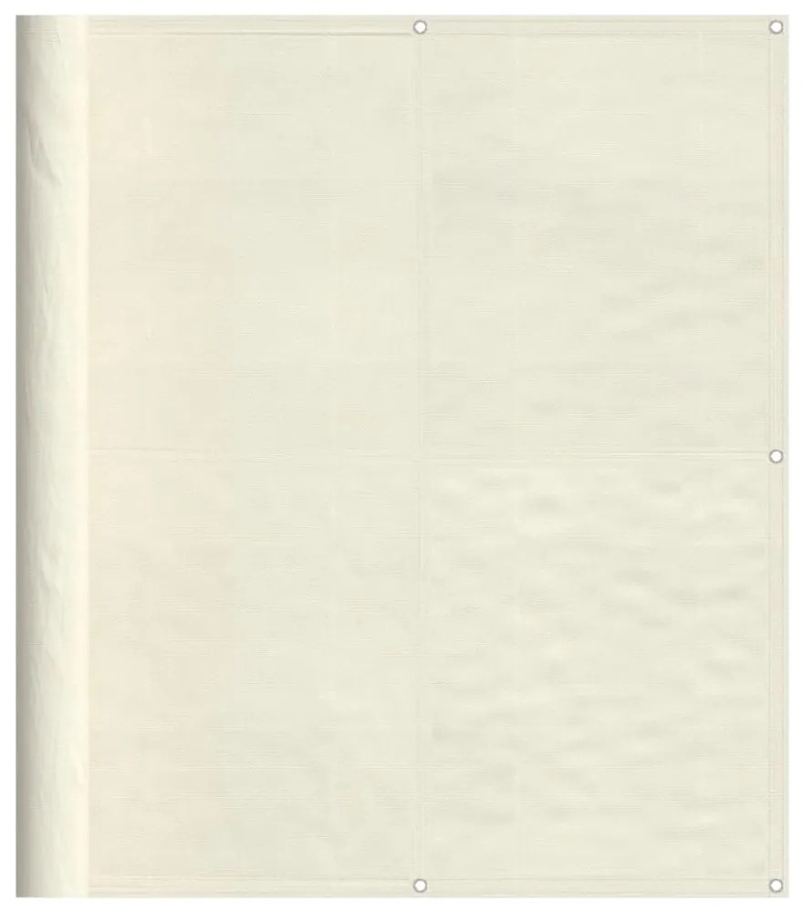 krémszínű 100% oxford poliészter erkélyparaván 120 x 1000 cm