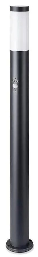 V-Tac Kültéri lámpa érzékelővel 1xE27/60W/230V IP44 110cm fekete VT0473