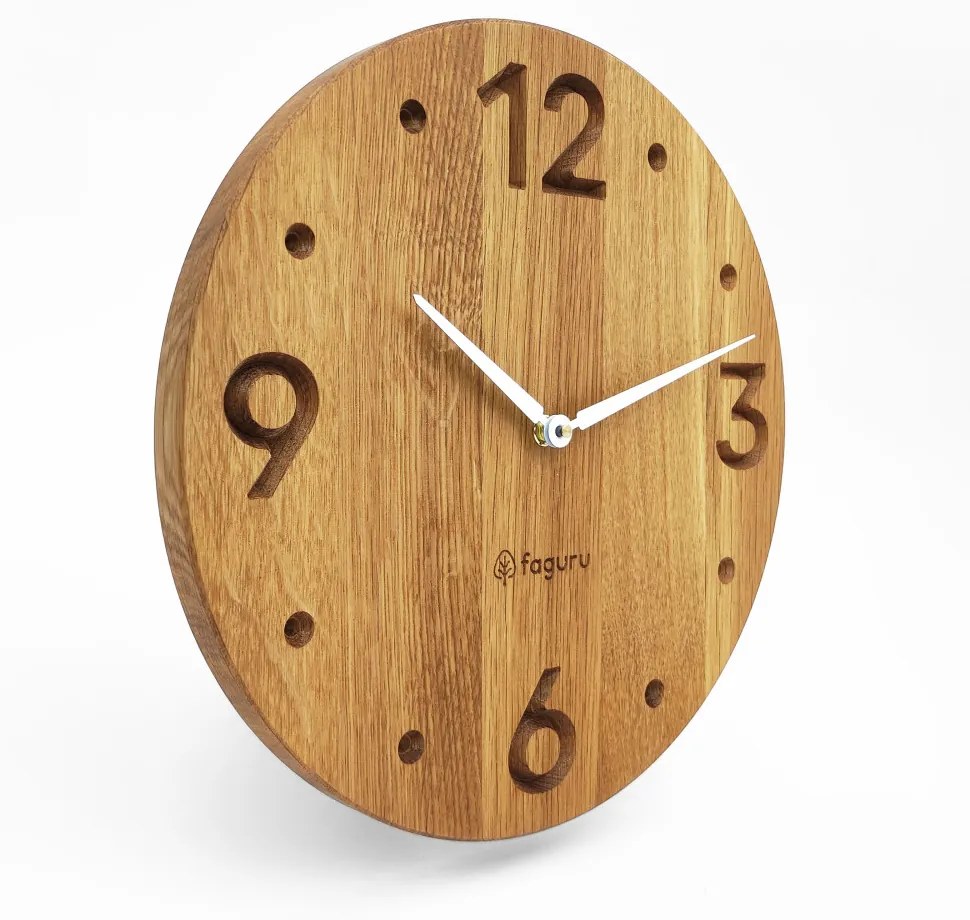 Elegáns fa falióra (Quartz - sweep) TMA-103