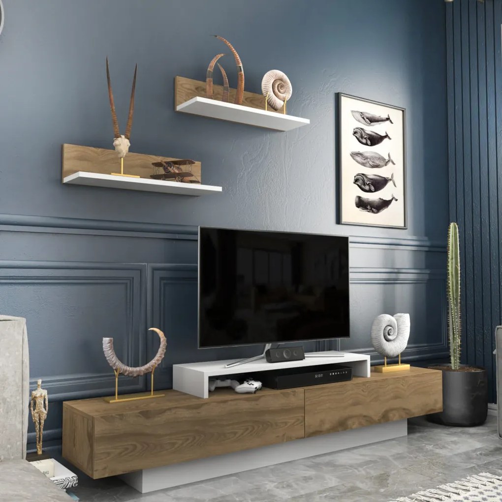 Lusi - White, Oud Oak