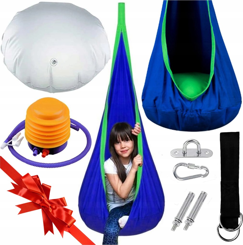 Hinta Gubó Fotel Lógó Hinta Ülőke Gyerek Szett Ajándék